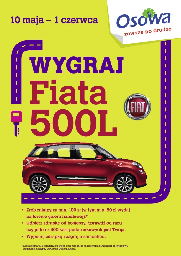 Wygraj Fiata 500L w Centrum Handlowym Osowa
