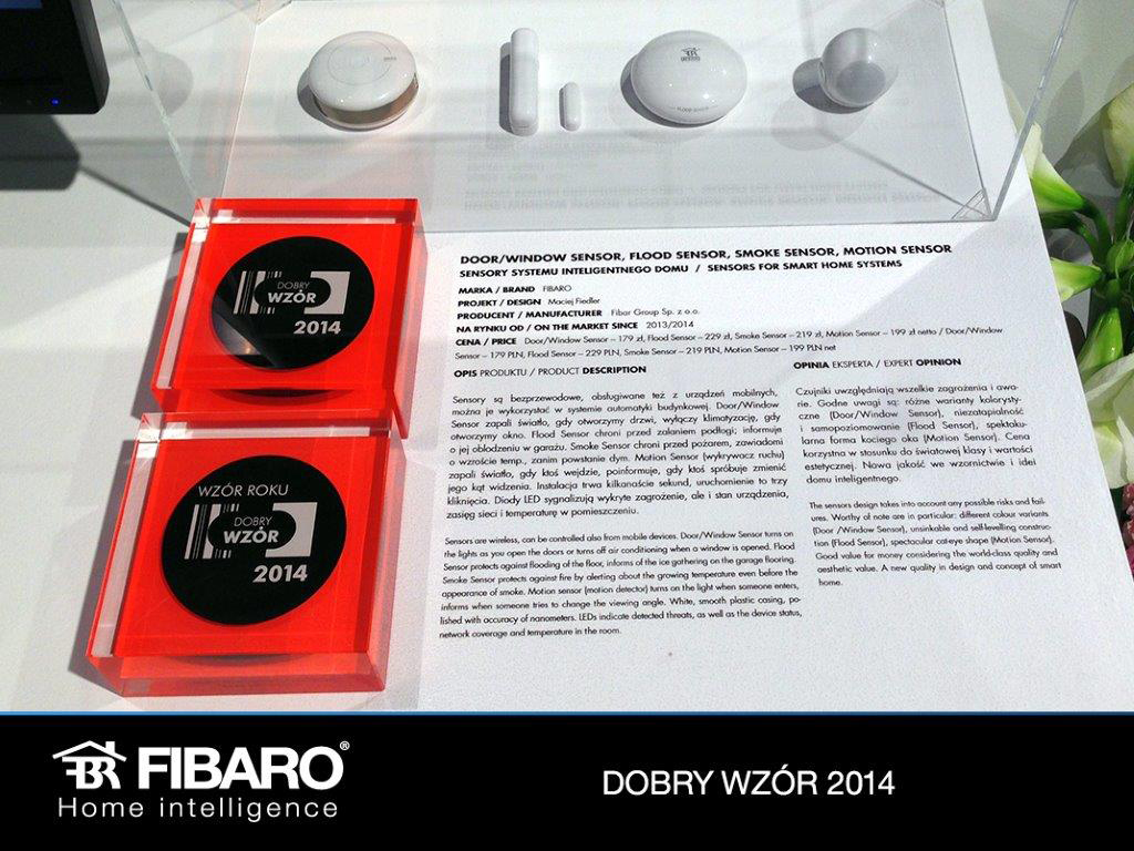 FIBARO zwycięzcą konkursu Dobry Wzór Roku 2014