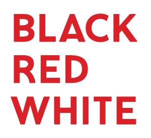 Black Red White logo podstawowe - 3 linie