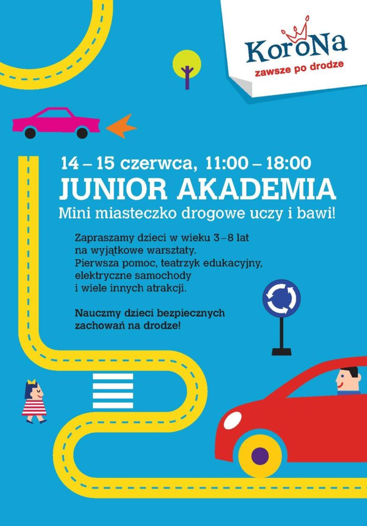 Dziecięce miasteczko ruchu drogowego w Centrum Korona