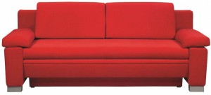 Sofa Antonio Black Red White
