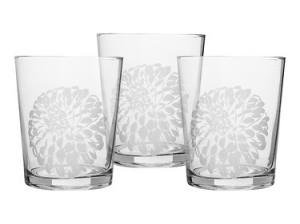 Garden Szklanki_Black Red White