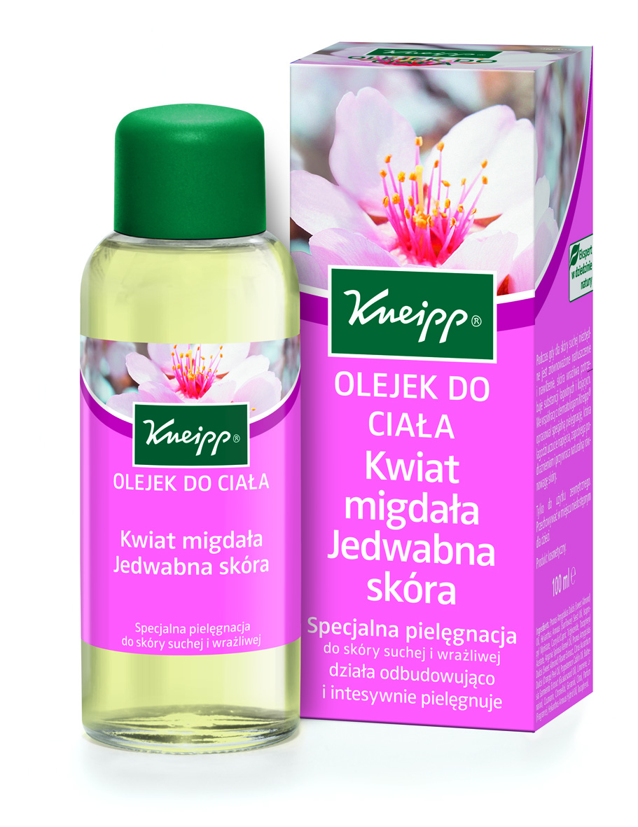 Olejek do ciała Kwiat migdała Jedwabna skóra