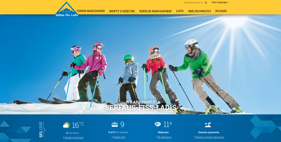 Biuro Podróży Reklamy przygotuje kampanię Serfaus-Fiss-Ladis