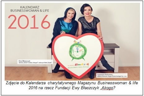 Black Red White dla fundacji „Akogo?” Ewy Błaszczyk