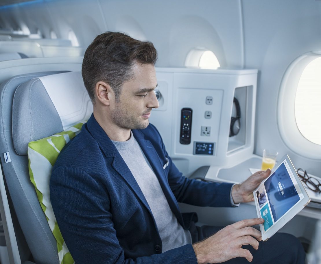 Światowej klasy system rozrywki pokładowej i Wi-Fi na pokładzie Airbusa A350 Finnaira