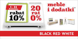 Promocja rabat 10% i raty 0%, Black Red White