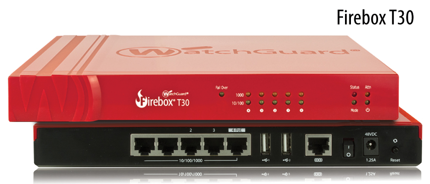 Pięć gwiazdek dla urządzenia WatchGuard Firebox T30