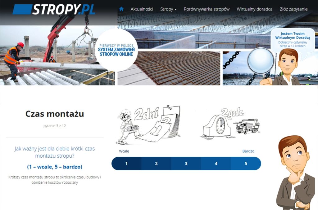 STROPY.PL – pierwszy w Polsce systemem zamówień stropów online